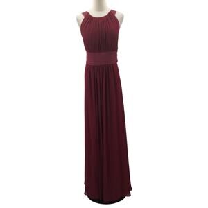 AW BRIDAL 16 2X plus burgundy Dorian Bridesmaid Prom Formal Maxi Dress NEW B111